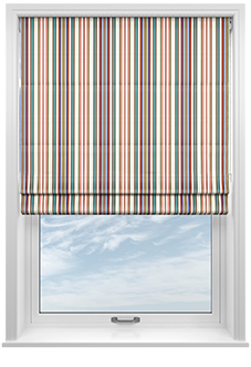 The British Stripe Co. Elizabeth, Bristol No.1 - Twist&Fit Roman Blind